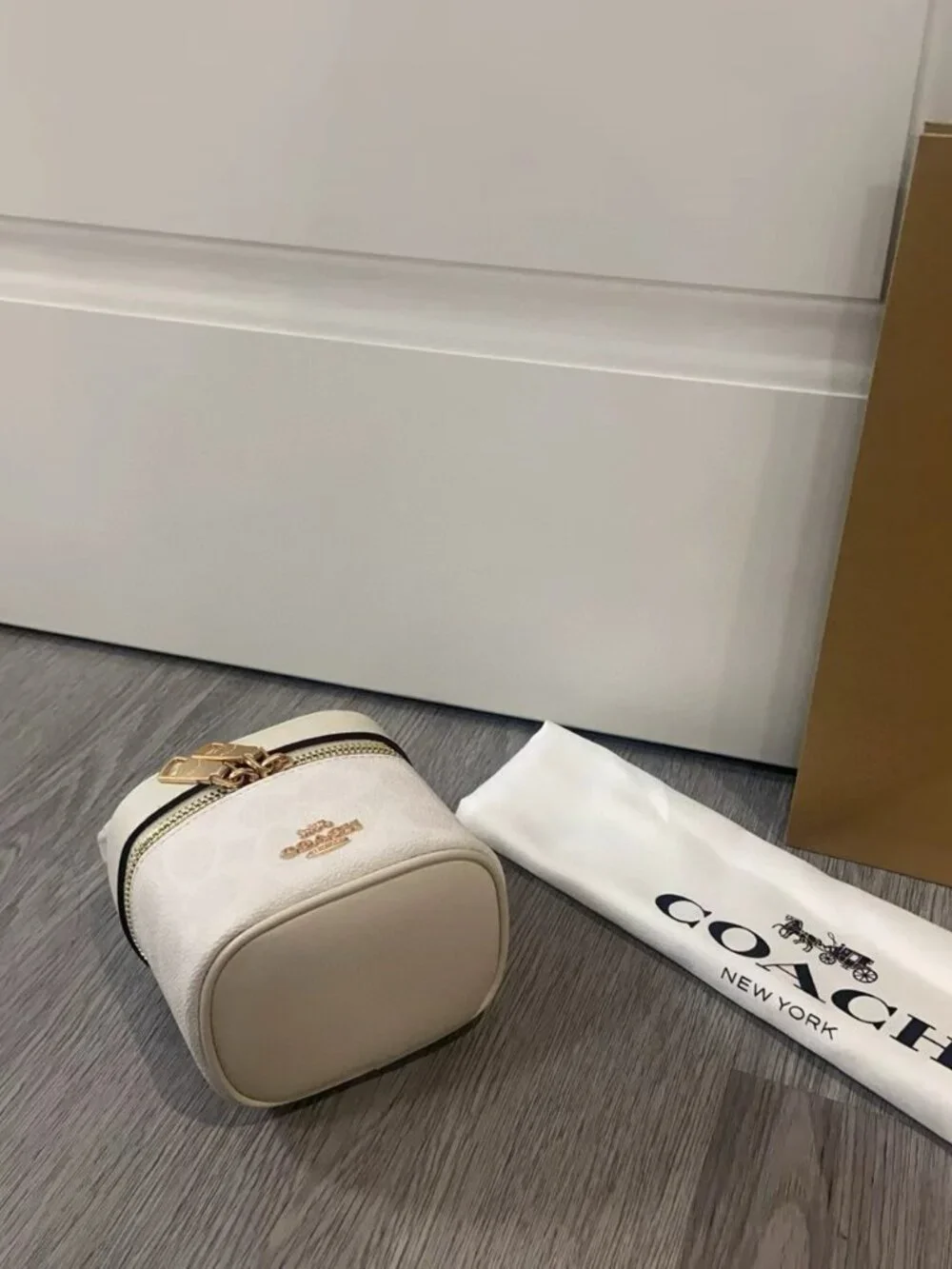 A makeup bag